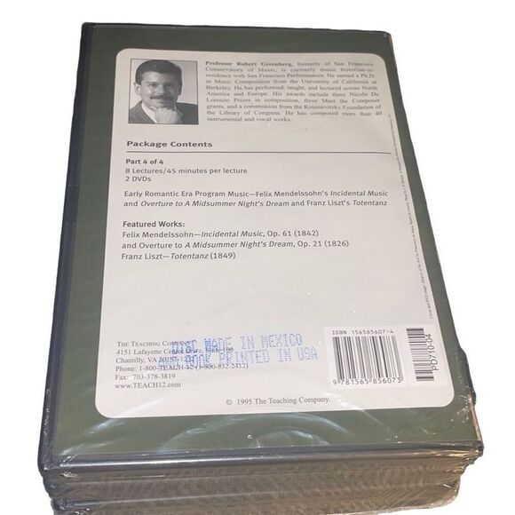 Great Courses Concert Masterworks 1-4 DVD Lectures Guidebook Music Greenberg New - Picture 3 of 4